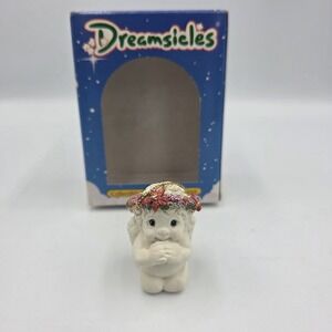 VTG Dreamsicles 1994 "Eager To Please" White Cherub Christmas Ornament‎
